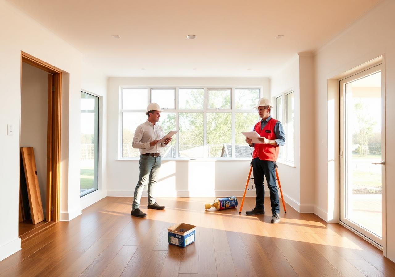 Finishes & handover — Rivers Edge Construction team